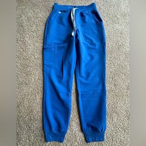 Figs royal blue scrub bottoms